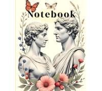 Classic Roman Statue Aesthetic Notebook - 400 Page Journal with Lined Paper - Vintage Floral Art Cover - Elegant Writing Book for Notes, School, Study, Daily Use, Gift for Women or Men