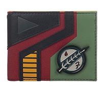 Classic Sci-Fi Series Bounty Hunter Fett Family Crest Logo Bi-Fold Wallet