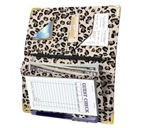 Classic Server Book, robusto libro da cameriera con tasca per soldi | Libro per server espandibile, tasca con cerniera e pieghevole, organizer per cameriere ristorante con tasca ad alto volume