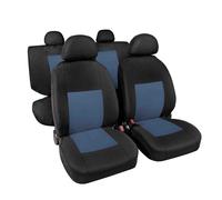 Classic Set Fodere Coordinate In Jacquard Avio/nero Coprisedili Set Completo