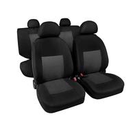 Classic Set Fodere Coordinate In Jacquard Grigio/nero Coprisedili Set Completo