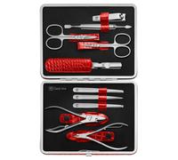 Classic Set manicure 10 pezzi in rosso