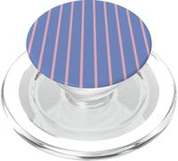 Classic Summer Vibes Light Pervinca Blu Strisce Rosa Sottile PopSockets PopGrip per MagSafe