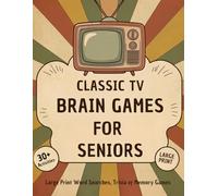 Classic TV Brain Games for Seniors: Large Print Word Searches, Trivia & Memory Games