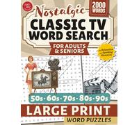Classic TV Word Search for Adults and Seniors: Large Print Word Puzzles for Relaxation and Sparking Memories