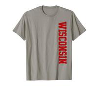 Classic Wisconsin Print Retro Varsity Vintage Maglietta
