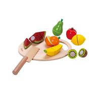 Classic World 2824 Frutta con tagliere in legno, 17 pezzi