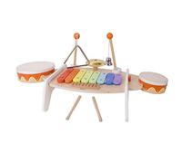 Classic World 40529 Wood Toys - Tavolino musicale, colore: Bianco