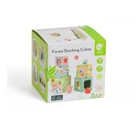 Classic World Blocchi impilabili con animali della foresta, 10 pezzi.