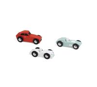 Classic World Houten Sportauto's Set, 3st.