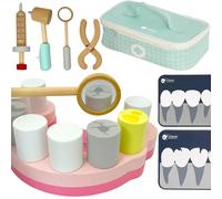 Classic World piccolo dentista - set in legno in valigetta, 18 pezzi