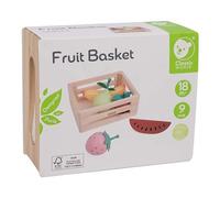 Classic World Scatola di frutta giocattolo in legno per la cucina dei bambini e il negozio