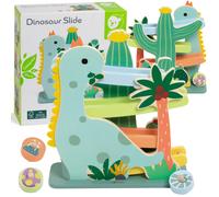 Classic World scivolo in legno a tema dinosauro con dischetti