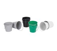 Classic World secchi colorati in metallo, set da 8 pezzi