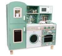 Classic World Set da cucina vintage in legno ecologico con lavello, fornello, armadi, lavastoviglie e accessori per bambini dai 3 anni in su
