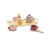 Classic World World Servizio da tè in legno Grace con vassoio, 14 pezzi.