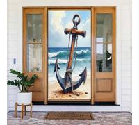 Classica ancora carbone stampa n. 16 coperture decorative per porta, decorazione per interni ed esterni, primavera, estate, autunno, inverno, Halloween, Natale, decorazioni per la casa