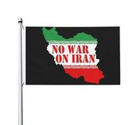 Classica Bandiera Pirata No War On Iranian Flag Resistente Alle Intemperie Per Giardino Conferenza Parata 90X150Cm