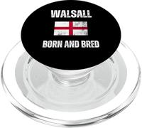 Classica bandiera Walsall Born And Bred Inghilterra Uomini Donne Bambini PopSockets PopGrip per MagSafe