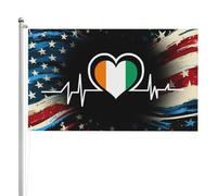 Classica Bandierine Coast Flag Heartbeat Rinforzo Per Giardino Conferenza Esterno 90X150Cm