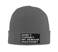 Classica Berretto Running Don't Forget My Senior Discount Berretto Beanie Comodo Cappello Running per All'aperto Uomo Correre