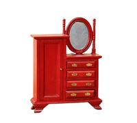 Classica casa delle bambole Mobili 1/12 Tavolo da toeletta in legno con cassetti funzionanti casa delle bambole decorazione casa di bambola tavolo da vanità