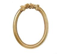 Classica cornice ovale in resina con stile vintage, perfetta per organizzare le foto in composizioni creative che mettono in risalto lo stile personale nelle zone giorno (17,8 cm)