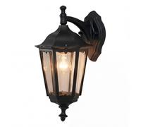 Classica Lampada Da Esterno Nera Lanterna Applique E27 60W Lampada Da Giardino