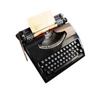 Classica macchina da scrivere manuale - Macchina da scrivere portatile vecchio stile per uso pratico e alleviare lo stress