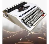 Classica macchina da scrivere manuale per scrittori, design antico, elaboratore di testi elegante ed elegante, ideale per scrittura creativa e digitazione, finitura nera, per gli appassionati