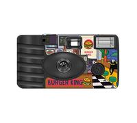 Classica macchina fotografica usa e getta con obiettivo fisso di messa a fuoco 27 pellicola istantanea per avventura casual principiante amichevole punto e fotocamera a pellicola vintage