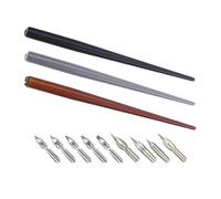 Classica penna stilografica con manico in legno, punta in acciaio inox, ideale per schizzi, diari e uffici, elegante penna stilografica in legno con punta in acciaio inossidabile