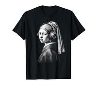 Classica Pittura Cuffie Musica Amante Maglietta