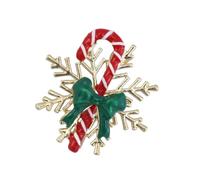 Classica spilla natalizia a forma di fiocco di neve in lega di gioielli creativi a tema per feste e regali in lega di Natale