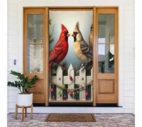 Classica stampa cardinale n. 50 coperture decorative per porte, striscione per interni ed esterni, primavera, estate, autunno, inverno, Halloween, Natale, decorazioni per la casa