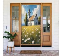Classica stampa chiesa n. 35 coperture decorative per porte, decorazioni per interni ed esterni, primavera, estate, autunno, inverno, Halloween, Natale, decorazioni per la casa
