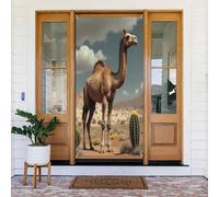 Classica stampa color cammello n. 19, decorazione decorativa per porte per interni/esterni, primavera, estate, autunno, inverno, Halloween, Natale, decorazioni per la casa