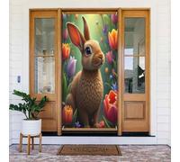 Classica stampa coniglietto n. 222 coperture decorative per porta, decorazioni per interni ed esterni, primavera, estate, autunno, inverno, Halloween, Natale, decorazioni per la casa