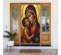 Classica stampa madre n. 6 coperture decorative per porte, decorazioni per interni ed esterni, primavera, estate, autunno, inverno, Halloween, Natale, decorazioni per la casa