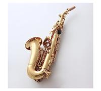 Classica Struttura One-to-one B-key Strumento Sax Professionale Curvo Per Sassofono Acuto In Ottone Placcato Oro Sassofono per principianti Kit