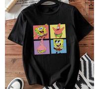 Classica T-shirt retrò americana con stampa a punto croce e marchio Disney, stile street, traspirante in cotone primaverile ed estivo, non soffocante, ideale per chi ama viaggiare in tutta tranquillit