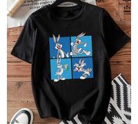 Classica T-shirt retrò americana con stampa a punto croce e marchio Disney, stile street, traspirante in cotone primaverile ed estivo, non soffocante, ideale per chi ama viaggiare in tutta tranquillit