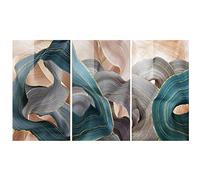 Classical Aesthetic Landscape Paintings Creative Abstract Spectacular Valley River Mountain Posters Home Decor 60x90cm/23.6”x35.4”x3NoFrame