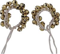Classical Kathak Ghungroo Coppia 16 N° Big Bells Legato con Corda di Cotone per Cavigliera Accessori Danza (18-18 Campanelli)
