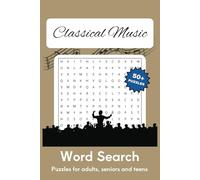 Classical Music Word Search Puzzle Book: Word Searches with Easy to Read Print about Classical Music, Opera, Orchestras and More | 6X9 inches, 110 ... for Vacations, Holidays and free Times