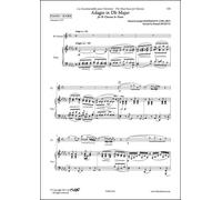 CLASSICAL SHEET MUSIC - Adagio in Db Major - H. J. BAERMANN - Clarinet and Piano