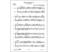 CLASSICAL SHEET MUSIC - Duet K. 487 No. 11 - W. A. MOZART - Trombone Duet