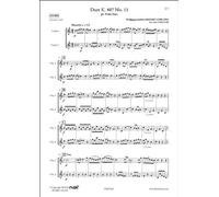 CLASSICAL SHEET MUSIC - Duet K. 487 No. 11 - W. A. MOZART - Violin Duet