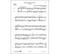 CLASSICAL SHEET MUSIC - Sonata Opus 13 No. 1 - J.B. BOISMORTIER - Flute Duet