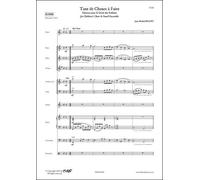 CLASSICAL SHEET MUSIC - Tant de Choses à Faire - J.-M. MAURY - Children's Choir and Small Ensemble
